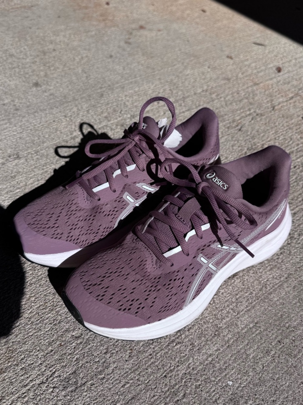ASICS Women's Running Shoes in Plum with White Accents